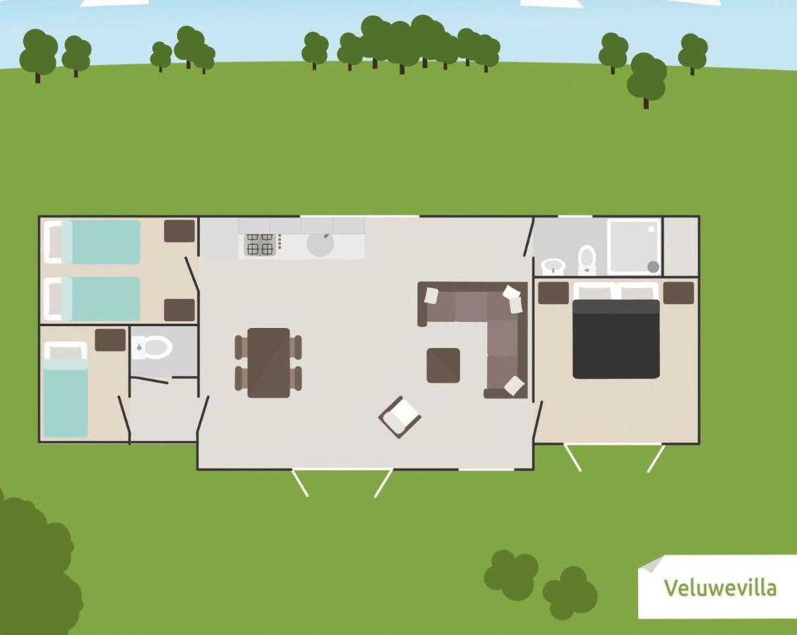 6-Persoons Veluwe Villa 부투이젠 외부 사진